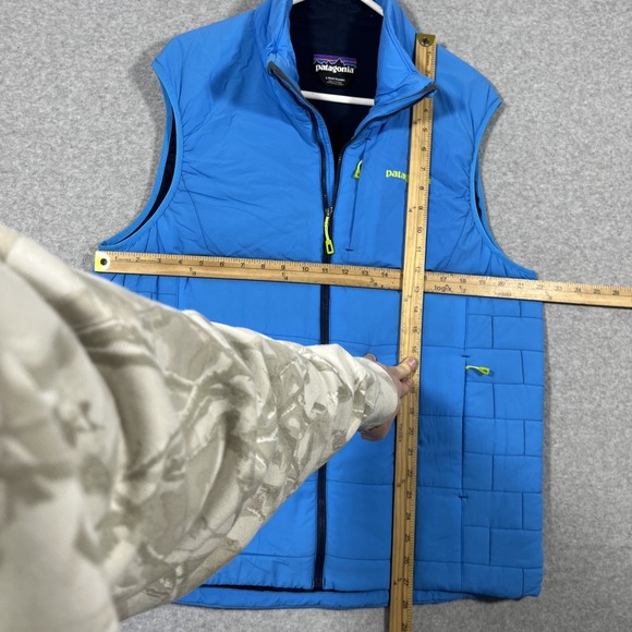 Patagonia Men's Sz L Blue Nano-Air Vest Full Zip Lightweight Outdoor Hiking - Picture 6 of 8